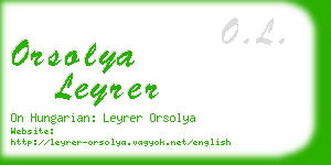 orsolya leyrer business card